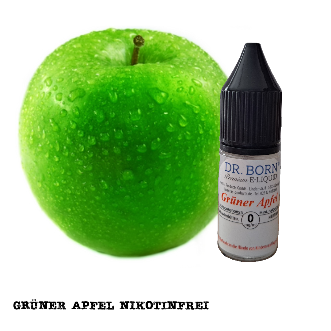 Dr. Born Premium:eLiquid Grüner Apfel